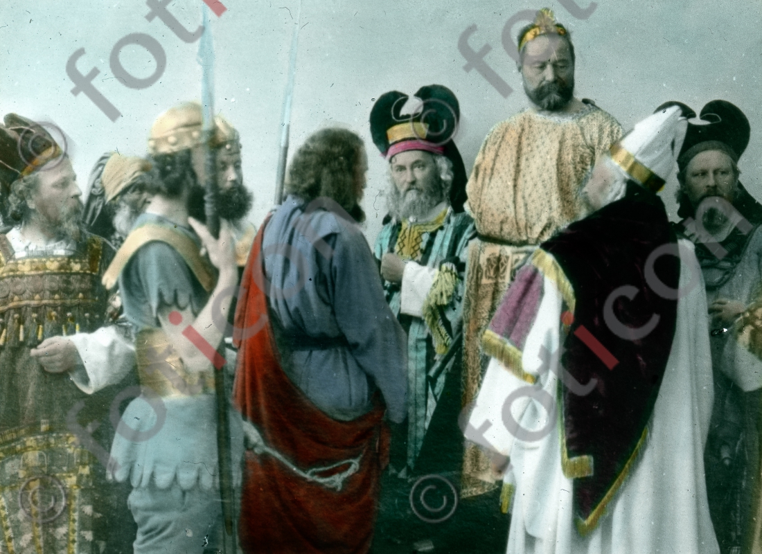 Christus vor Pontius Pilatus | Christ before Pontius Pilate - Foto foticon-simon-105-075.jpg | foticon.de - Bilddatenbank für Motive aus Geschichte und Kultur